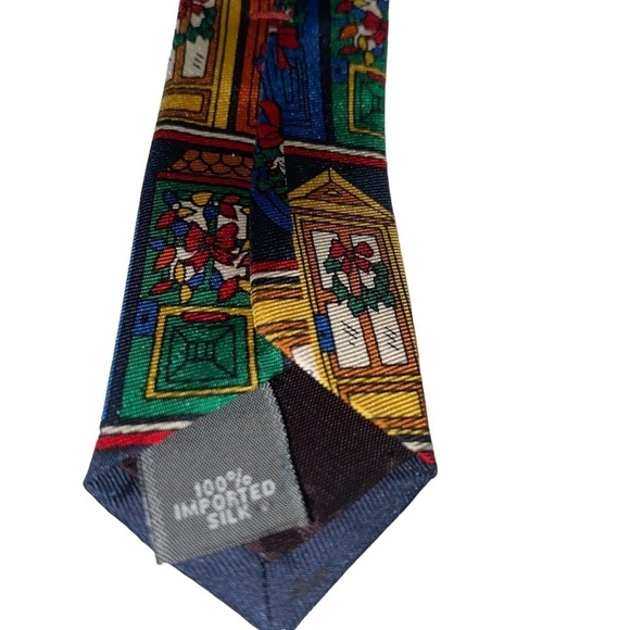 Don Loper Beverly Hills 100% Imported Silk Christmas Holiday Tie - Picture 4 of 7